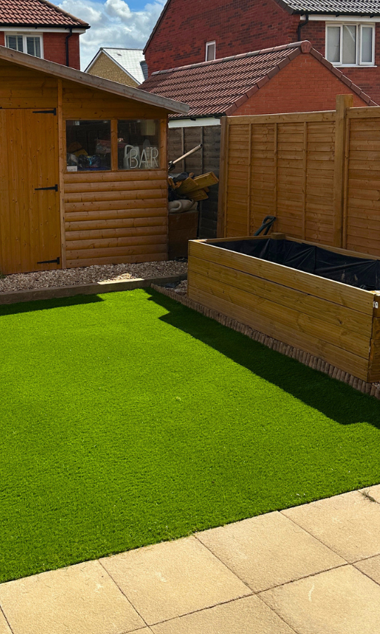 Turfing and artificial grass installation by JJN Construction in Somerset
