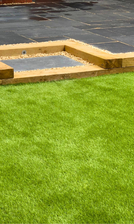 Fresh turfing and lawn installation by JJN Construction in Somerset