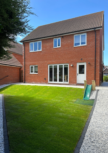 Natural lawn installation by JJN Construction