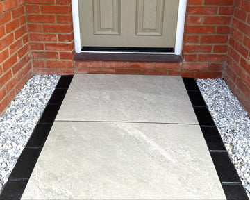 Patio feature detail by JJN Construction